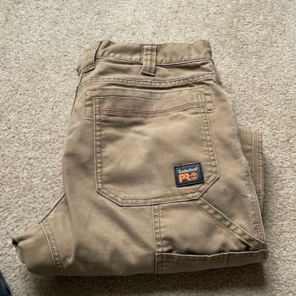 Timberland Pro - mens work pants - 34”w x 30”l - tan/brown